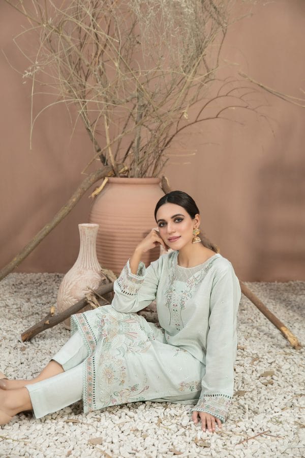 Sajh Dajh Tawakkal Originals - Ready to Wear - Slub Linen Fabric