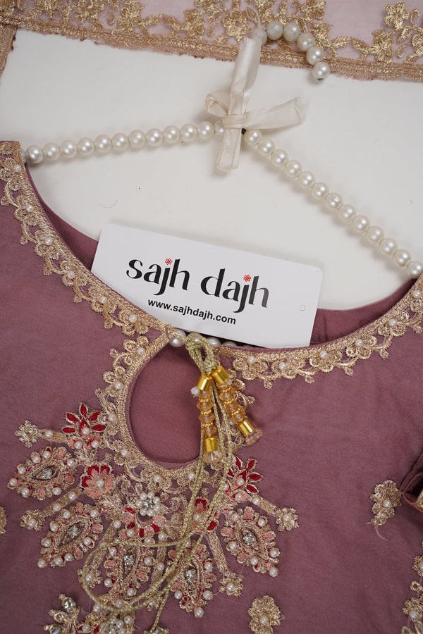 Sajh Dajh Tehwar Basics V1 - Festive Collection - Organza - D4