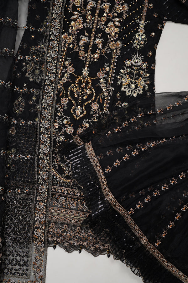 Sajh Dajh Tehwar - Luxury Festive Collection with Gharara - Ready to Wear - V1 - D5