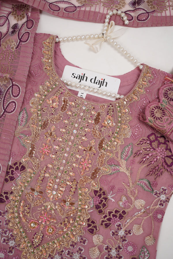 Sajh Dajh Tehwar V11 - Luxury Soft Organza Festive Embroidered Outfits - D3