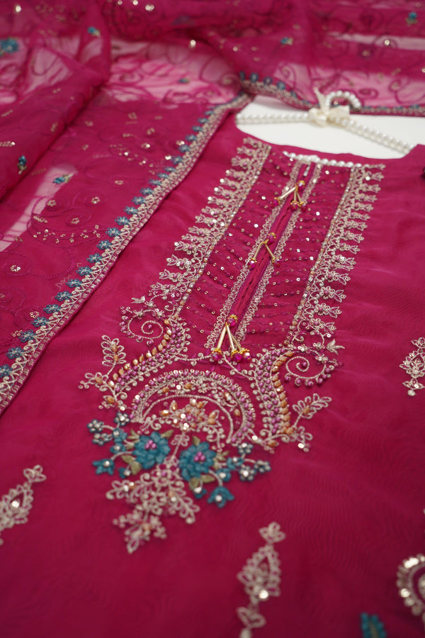 Sajh Dajh Tehwar - V2 - Luxury Festive Collection - Organza - Ready to Wear -  D2