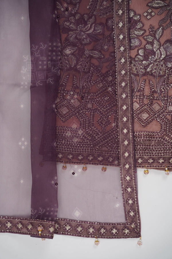 Sajh Dajh Tehwar - V2 - Luxury Festive Collection - Organza - Ready to Wear -  D7
