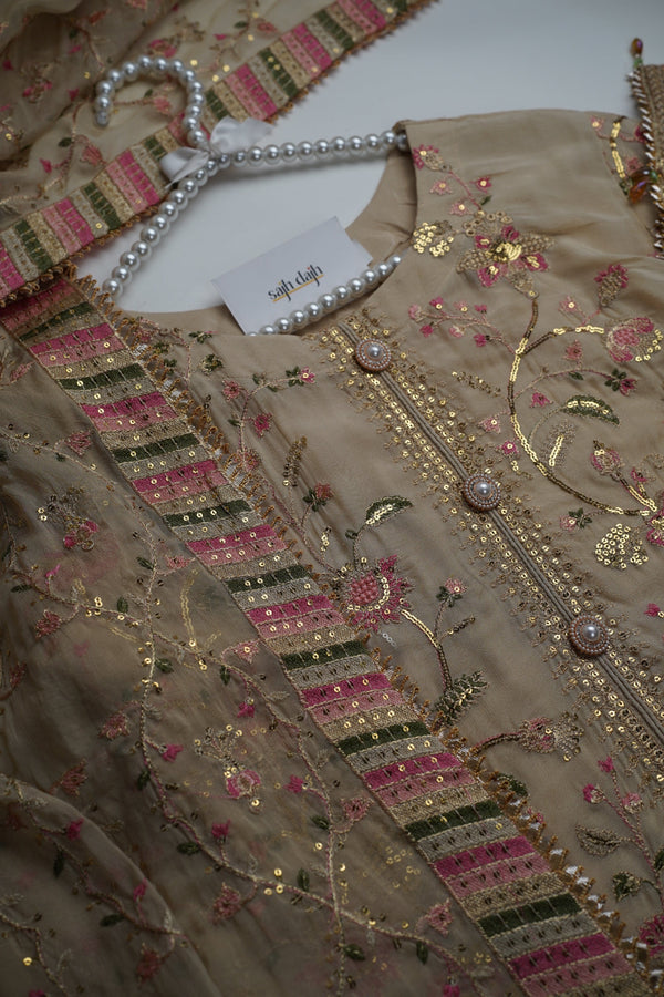 Sajh Dajh Tehwar - V3 - Luxury Festive Collection - Chiffon - Ready to Wear -  D7