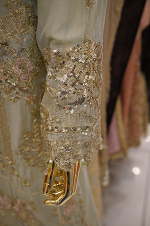 Sajh Dajh Tehwar - V3 - Luxury Festive Collection - Chiffon - Ready to Wear -  D8