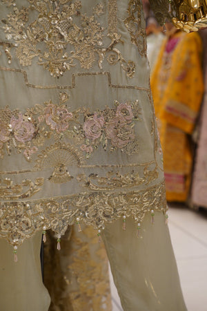 Sajh Dajh Tehwar - V3 - Luxury Festive Collection - Chiffon - Ready to Wear -  D8