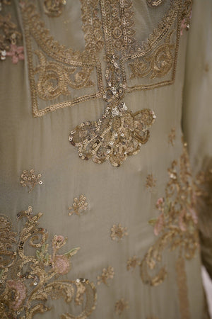 Sajh Dajh Tehwar - V3 - Luxury Festive Collection - Chiffon - Ready to Wear -  D8