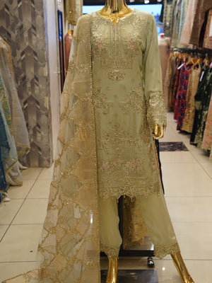 Sajh Dajh Tehwar - V3 - Luxury Festive Collection - Chiffon - Ready to Wear -  D8