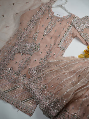 Sajh Dajh Tehwar - V3 - Luxury Festive Collection with Gharara - Organza - Ready to Wear -  D8