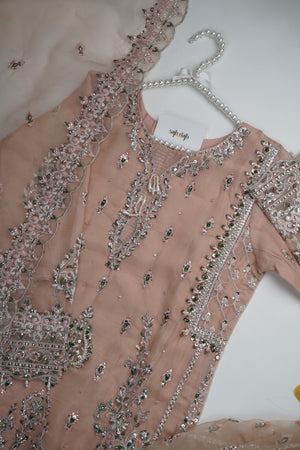 Sajh Dajh Tehwar - V3 - Luxury Festive Collection with Gharara - Organza - Ready to Wear -  D8