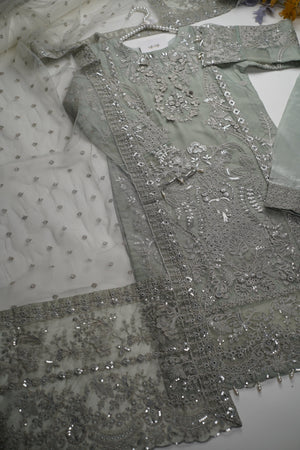 Sajh Dajh Tehwar - V3 - Luxury Festive Collection with Net Dupatta - Organza - Ready to Wear -  D3