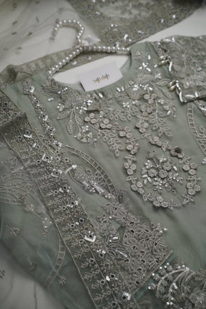 Sajh Dajh Tehwar - V3 - Luxury Festive Collection with Net Dupatta - Organza - Ready to Wear -  D3