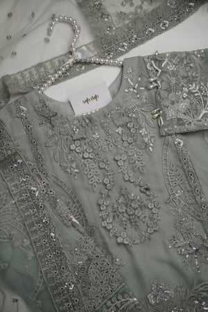 Sajh Dajh Tehwar - V3 - Luxury Festive Collection with Net Dupatta - Organza - Ready to Wear -  D3
