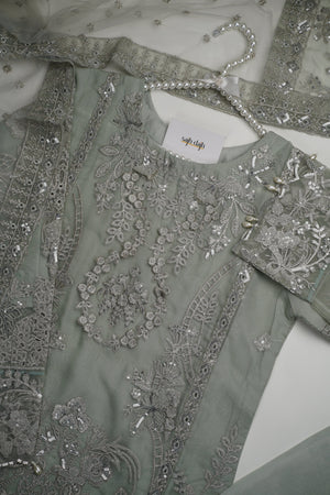 Sajh Dajh Tehwar - V3 - Luxury Festive Collection with Net Dupatta - Organza - Ready to Wear -  D3