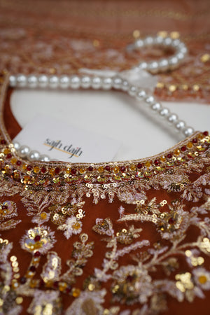 Sajh Dajh Tehwar - V4 - Luxury Festive Collection with Gharara - Organza - Ready to Wear -  D10
