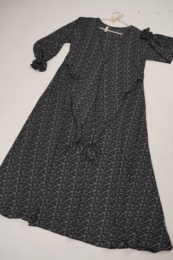 Sajh Dajh XS to XL (Free Size) Lyra -  Georgette Maxi - Ready to Wear - Belt Included