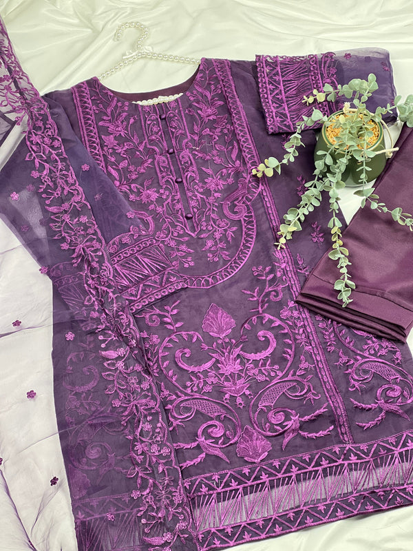 Shagun Boutique Eid 2023 V1 - Luxury Organza Ready to Wear Mirror Suit