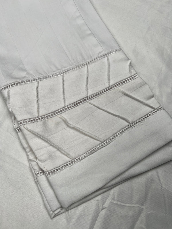 Stripe Trouser - White