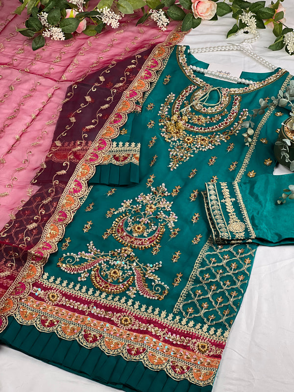 Eid Volume 2 - Luxury Organza Ready to Wear Full Suit